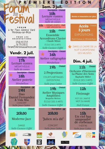 Programmation culturelle du Forum