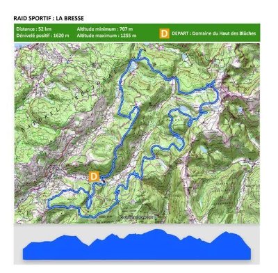 Trail circuit n°4 la roche du lac depuis le haut des bluches