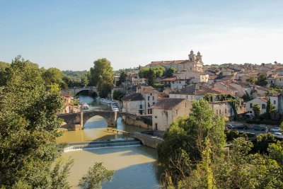 Nérac, vers Mézin, avec le petit train touristique