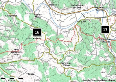 De Bergerac à Rocamadour Etape 7