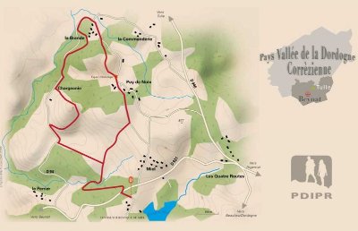 Le territoire de l'ancienne commanderie de Puy de Noix