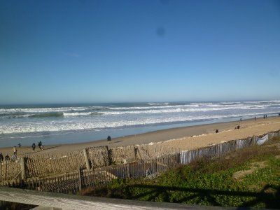 Balade à roulettes : Lacanau centre
