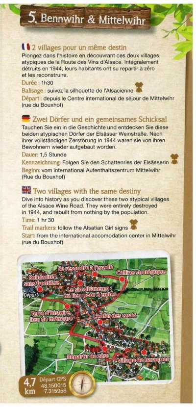 Sentier d'interprétation 'Bennwihr et Mittelwihr, 2 villages pour un même destin'