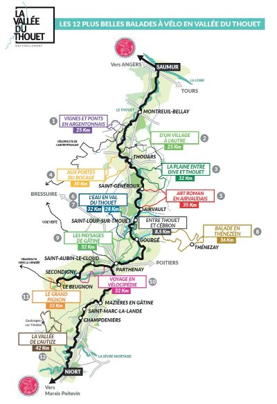 Boucle vélo en vallée du Thouet : Balade en Thènezéen
