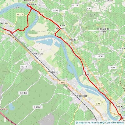 Itinérance vers Cadillac en train et à vélo