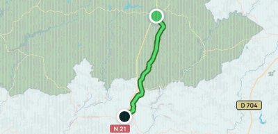 Voie de Vézelay Etape 1 : La Coquille-Thiviers