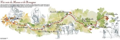 La voie verte du Marsan et de l'Armagnac