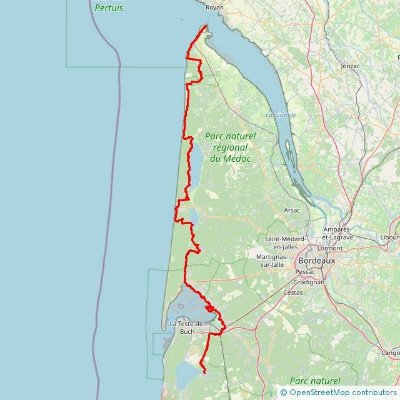 Chemin de Saint Jacques Compostelle, Voie littorale