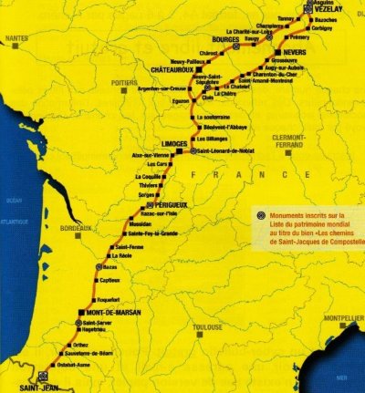 Saint-Jacques-de-Compostelle : la voie de Vézelay