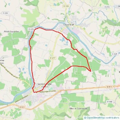 Circuit de Ste-Livrade-sur-Lot - Vignes et Vergers