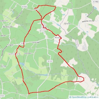 Boucle pédestre : Sur les hauteurs de Pey Landry à Saint-Philippe-d'Aiguille