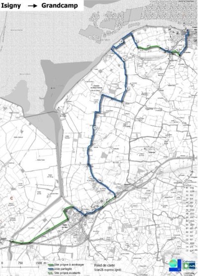 La Vélomaritime : de Grandcamp-Maisy à Isigny-sur-Mer