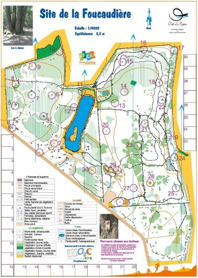 Parcours chasse aux balises à l'Étang de la Foucaudière
