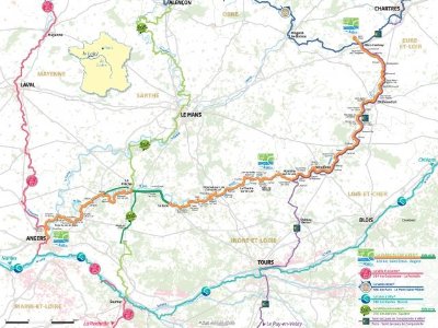 La Vallée du Loir à vélo - de Rives-du-Loir-en-Anjou à Angers