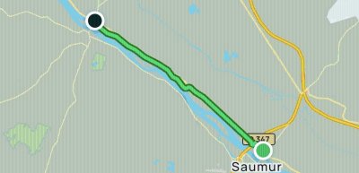 LA LOIRE À VÉLO - PARCOURS SAUMUR (GARE) - LES ROSIERS-SUR-LOIRE