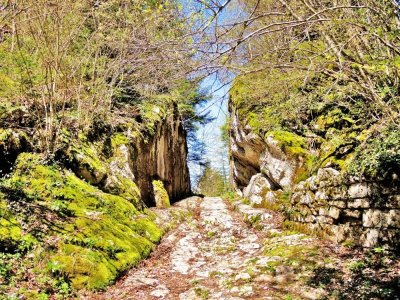 Le sentier du passage antique de Chalamont