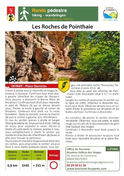 Rando n°8 - Les roches de Pointhaie