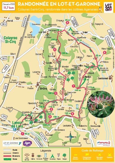 Colayrac-Saint-Cirq, randonnée dans les collines Agenaises