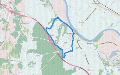 Lagruère, promenade sur les berges de Garonne