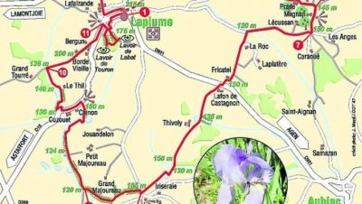 Laplume, circuit des lacs et lavoirs dans les coteaux de Gascogne