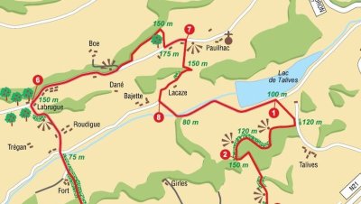 Foulayronnes, le circuit du lac de Talives