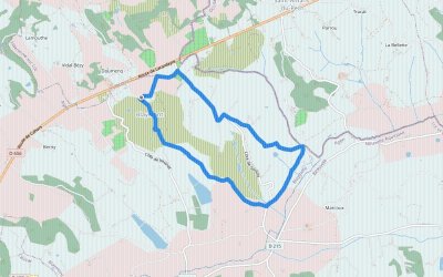 Blaymont, avec le pech de Beauville en point de mire