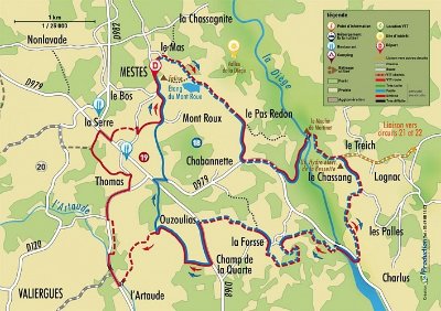 VTT - Gravel - Le Puy de Sabat - 32 km - circuit 20