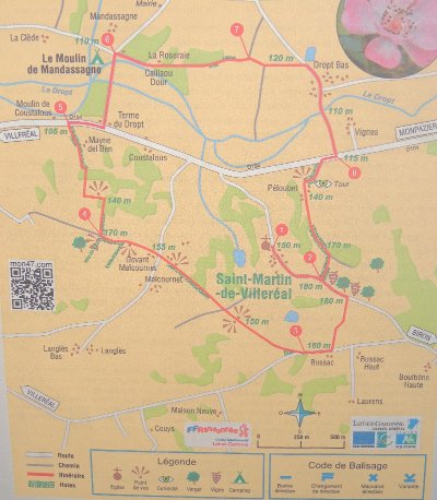 Saint-Martin-de-Villeréal, la balade du moulin de Mandassagne