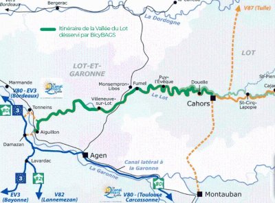La Vallée du Lot à Vélo en Lot-et-Garonne