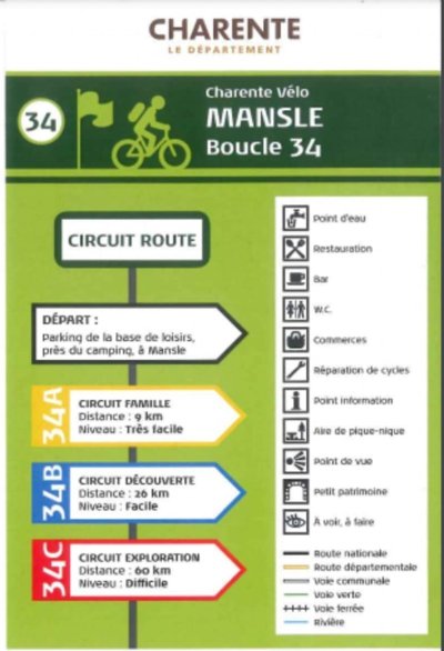 Boucle vélo n°34 B - Mansle-les-Fontaines