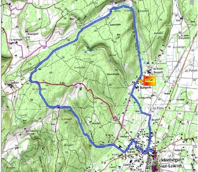 Randonnée Le Bassin des druides