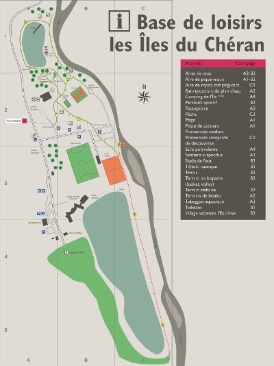 Plage surveillée à la base de loisirs "Les Iles du Chéran"