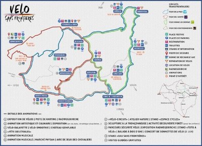 Parcours Vélo sans Frontière-  Du Taubergiessen au Kaiserstuhl (départ à Rhinau)