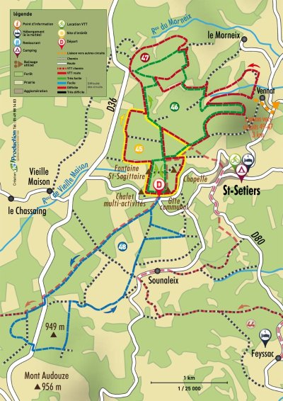 VTT - Gravel - Piste verte - 7 km - circuit 46