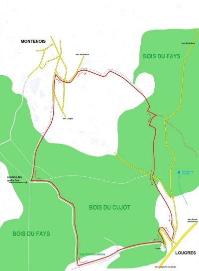 La boucle de la borne des 4 fins