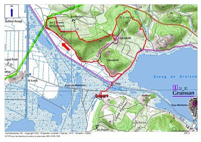 BOIS DES MEROTTES ET COMBE DES SAINFOINS AU NORD-OUEST DE MAREILLES